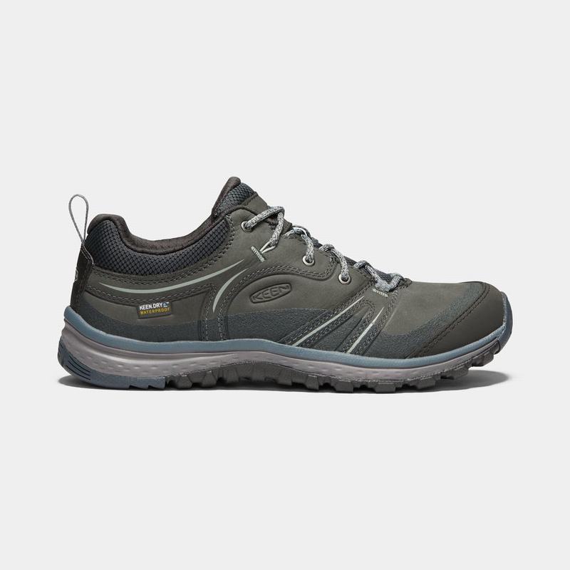 Discount Keen Terradora Leather Waterproof Womens Hiking Shoes Dark Olive (8596-AWVNY)